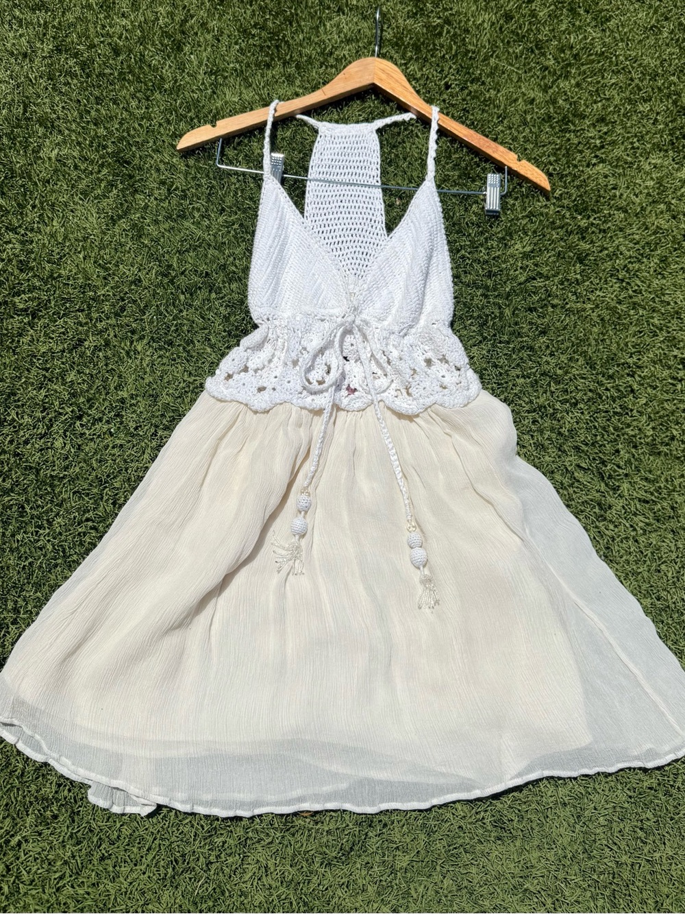 Calypso St. Barth White Crochet babydoll